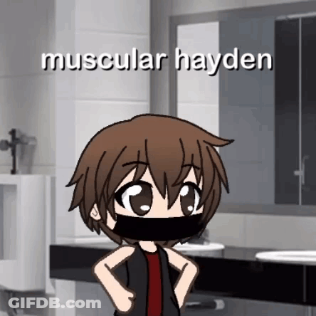 Man In Glasses And Black Shirt With Name Hayden Kessler GIF