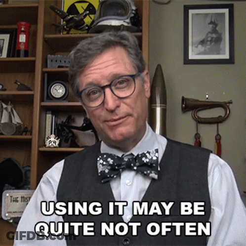 Man In Glasses And Bow Tie Using It May Be Quite Not Often GIF