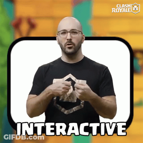 Man In Glasses And Clash Royale Shirt Talking GIF