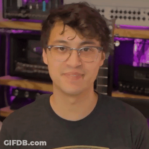 Man In Glasses And Damn Shirt GIF