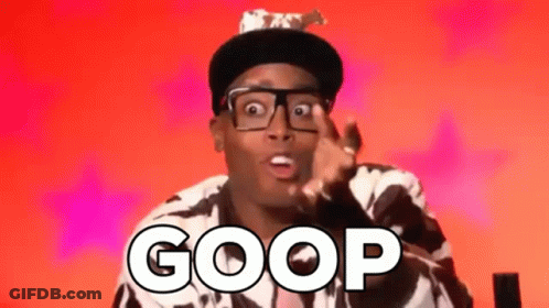 Man In Glasses And Hat Saying Goop GIF