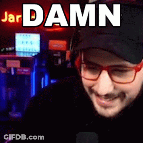 Man In Glasses And Hat Saying Jar Damn GIF