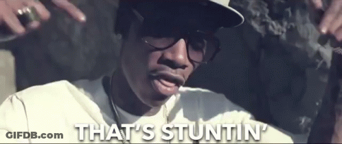 Man In Glasses And Hat Smoking Cigarette Saying That's Stuntin GIF