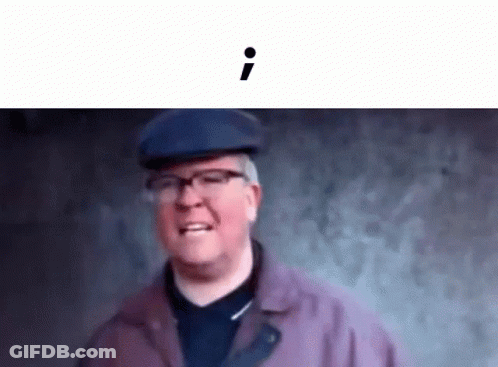 Man In Glasses And Hat With I GIF