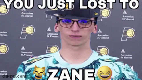 Man In Glasses And Hat You Just Lost To Zane GIF