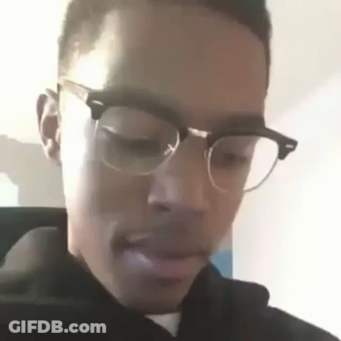 Man In Glasses And Hoodie GIF