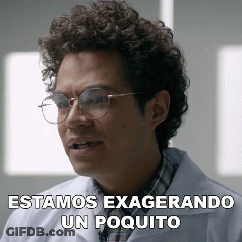 Man In Glasses And Lab Coat Estamos Exagerando Un Poquito GIF