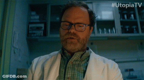 Man In Glasses And Lab Coat #UtopiaTV GIF