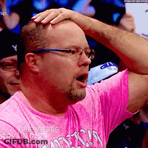 Man In Glasses And Pink Shirt Saying Premieres GIF