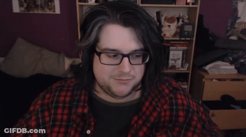 Man In Glasses And Plaid Shirt GIF