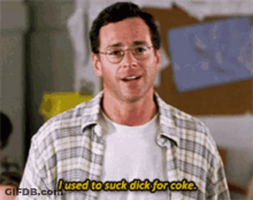 Man In Glasses And Plaid Shirt Saying I Used To Suck Dick For Coke GIF