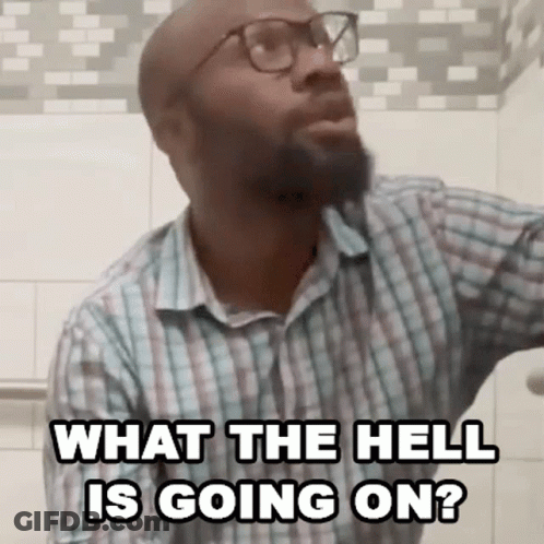 Man In Glasses And Plaid Shirt Saying What The Hell GIF