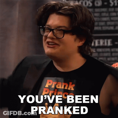 Man In Glasses And Prank Prince Shirt GIF