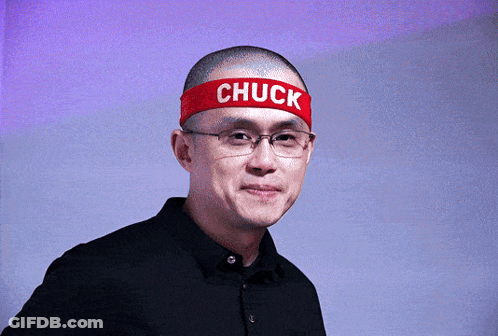 Man In Glasses And Red Headband Saying Chuck GIF