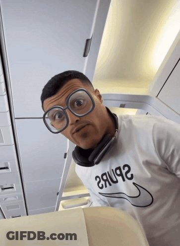 Man In Glasses And Shirt Saying 28U92 GIF
