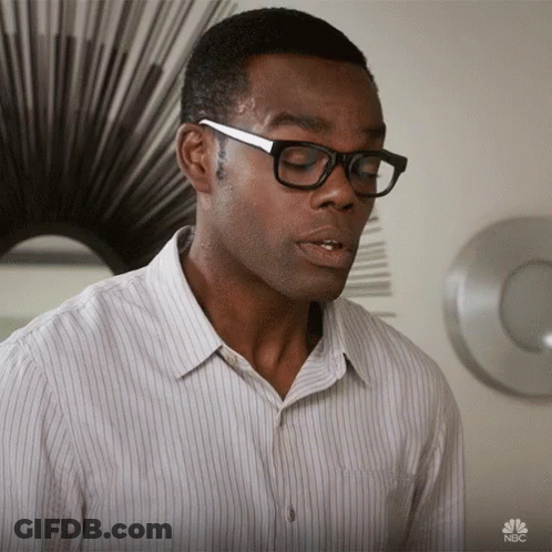 Man In Glasses And Striped NBC Shirt GIF