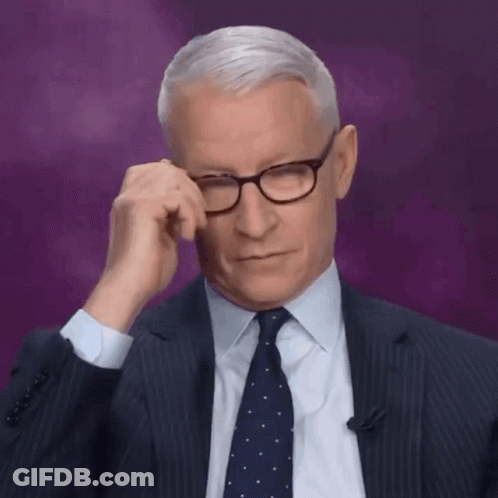 Man In Glasses And Suit Adjusting Glasses GIF