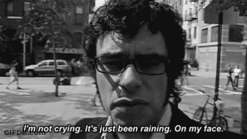 Man In Glasses And Suit I'm Not Crying GIF