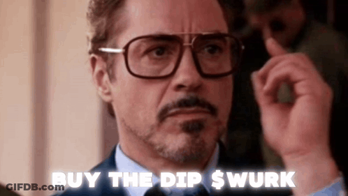 Man In Glasses And Suit Says Buy The Dip Wurk GIF