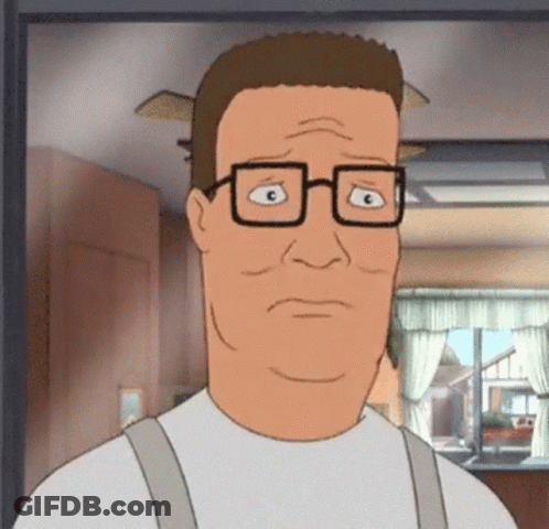 Man In Glasses And Suspenders Looking At Camera GIF
