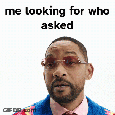 Man In Glasses And Sweater Saying Me Looking For Who Asked GIF