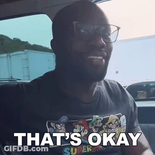 Man In Glasses And That's Okay T-Shirt GIF