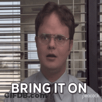 Man In Glasses And Tie Saying Bring It On GIF