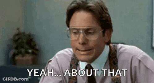 Man In Glasses And Tie Saying Yeah About That GIF