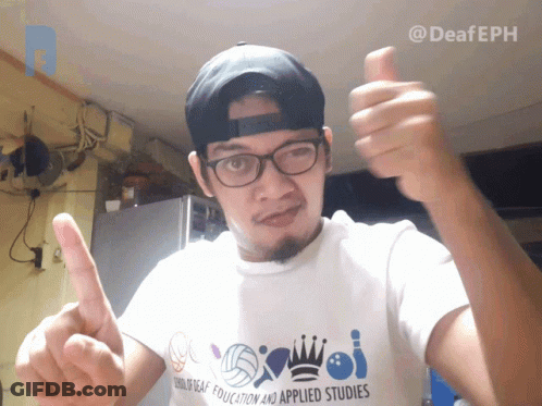 Man In Glasses And White Shirt Deaf Education And Applied Studies GIF