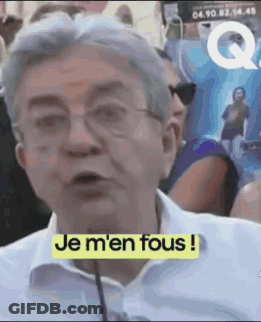 Man In Glasses And White Shirt Saying Je M'En Fous GIF