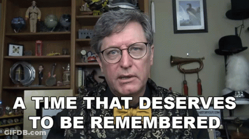Man In Glasses And Yellow Bow Tie Saying A Time That Deserves To Be Remembered GIF
