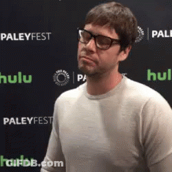 Man In Glasses At Paleyfest Wall GIF