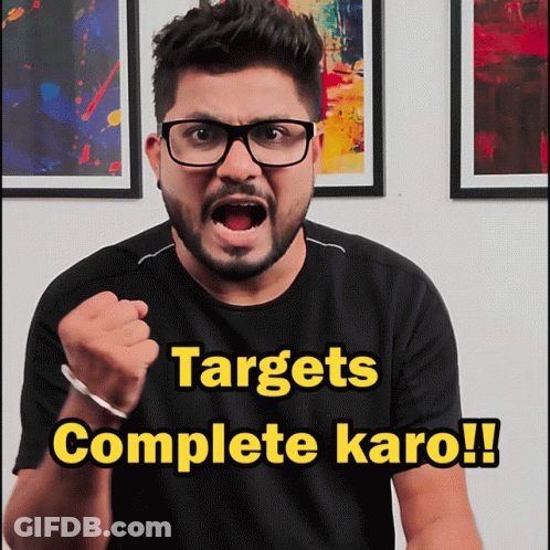 Man In Glasses Black Shirt Targets Complete Karo GIF