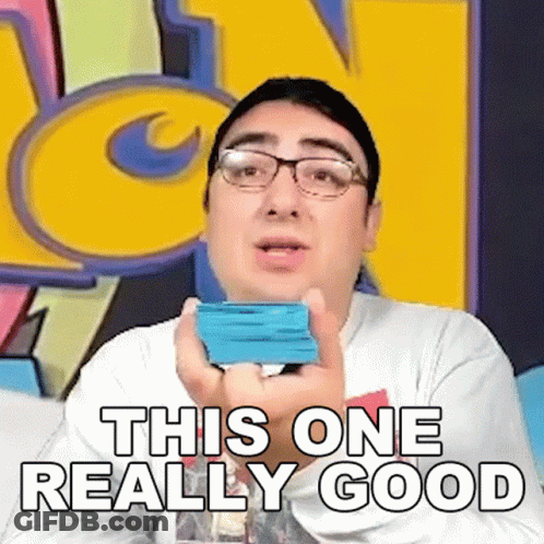 Man In Glasses Blue Item Says This Good GIF