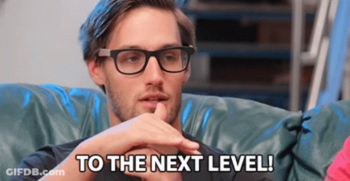 Man In Glasses Couch Saying To Next Level GIF