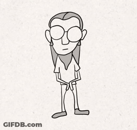 Man In Glasses Drawing Groovy GIF