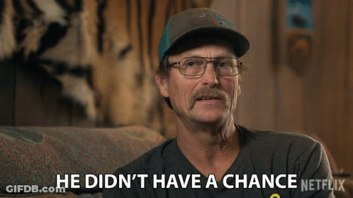 Man In Glasses Hat Didn't Have Chance Netflix GIF