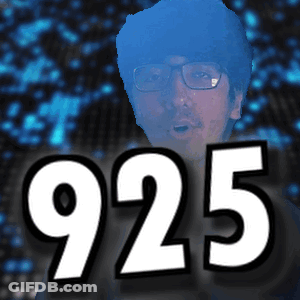 Man In Glasses In Front Of 925 Sign GIF