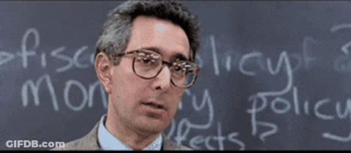 Man In Glasses In Front Of Blackboard Saying Sinema GIF