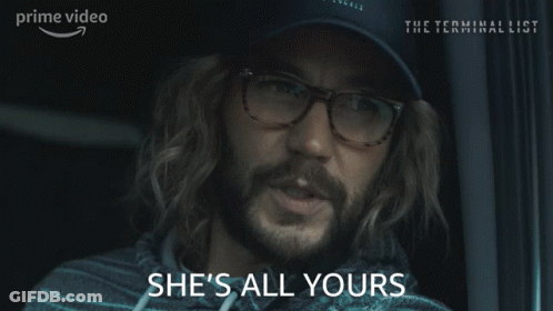 Man In Glasses Saying She's All Yours GIF