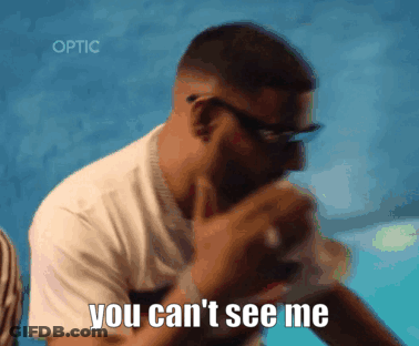 Man In Glasses Saying You Can't See Me GIF