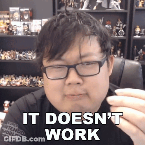 Man In Glasses Says It Doesn't Work GIF