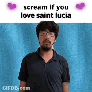 Man In Glasses Scream If You Love Saint Lucia GIF
