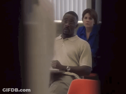 Man In Glasses Sitting In Classroom GIF