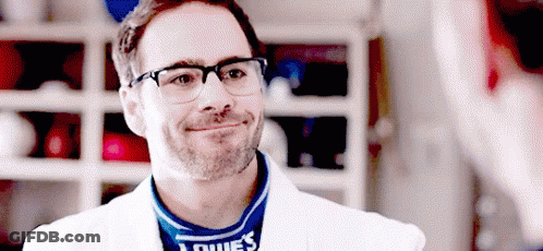 Man In Glasses Smiling In Lowe's Shirt GIF