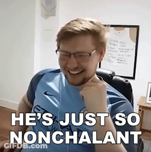 Man In Glasses Smiling Nonchalant GIF
