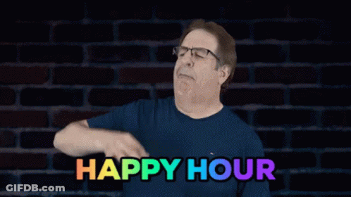 Man In Glasses Thumbs Up Happy Hour Wall GIF