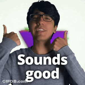 Man In Glasses Wearing Sounds Good Shirt Thumbs Up GIF