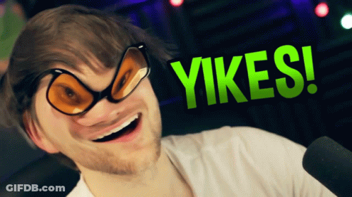 Man In Glasses Yikes GIF