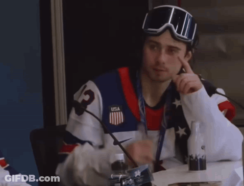 Man In Goggles And Jacket With Number 3 GIF